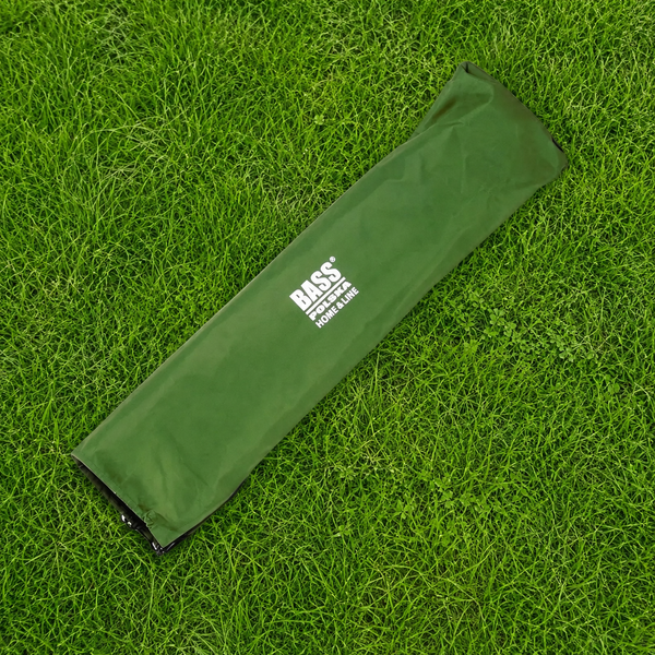 Розкладне туристичне ліжко Bass Polska BH 31001 із чохлом, зелене, 190х70х45 см BH 31001 фото